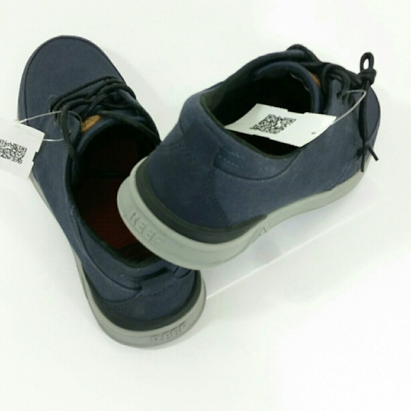 REEF Rover Low Canvas New Blue Sneakers sz 9 NWT - Picture 4 of 8